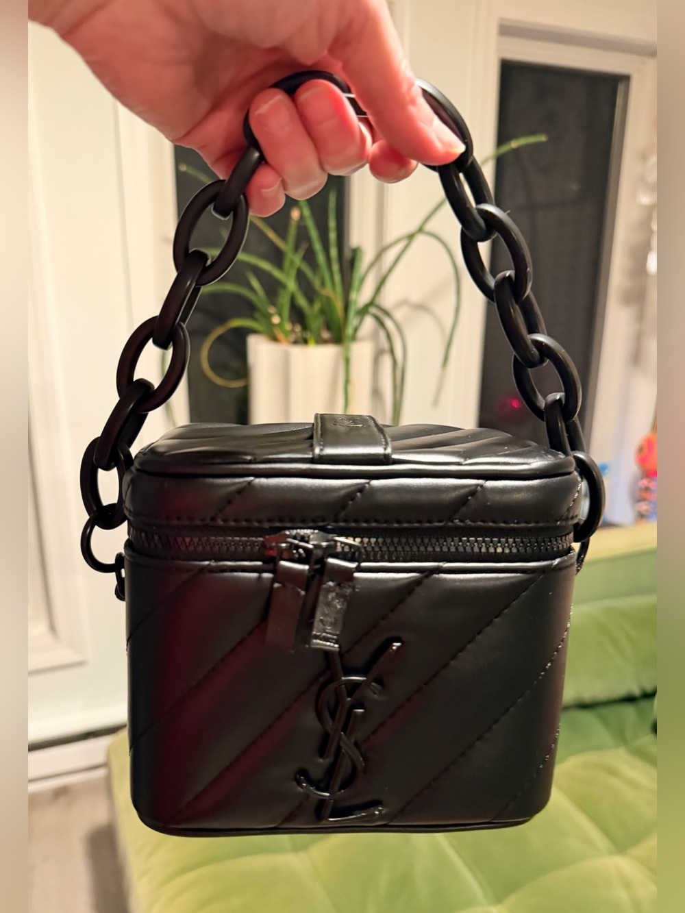 **READ DESCRIPTION**
**PRICE FIRM YSL Black Vanity w Black Hardware NEW in Box